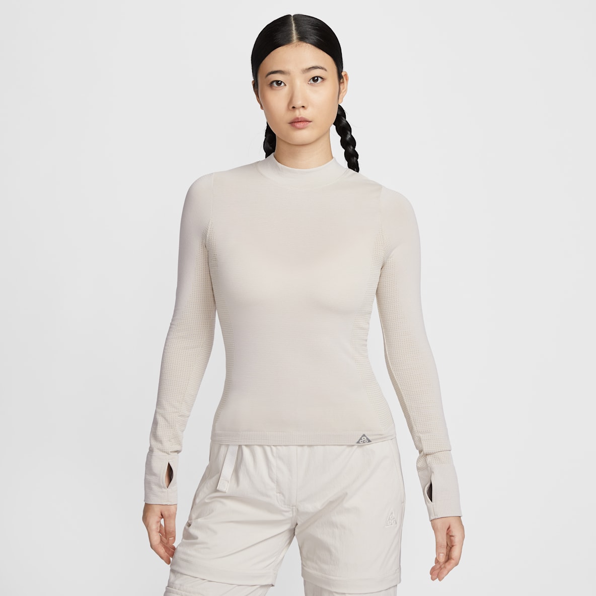 Nike ACG ホワイト ハーフネック ウォームアップウェア Nike ACG ホワイト ハーフネック ウォームアップウェア